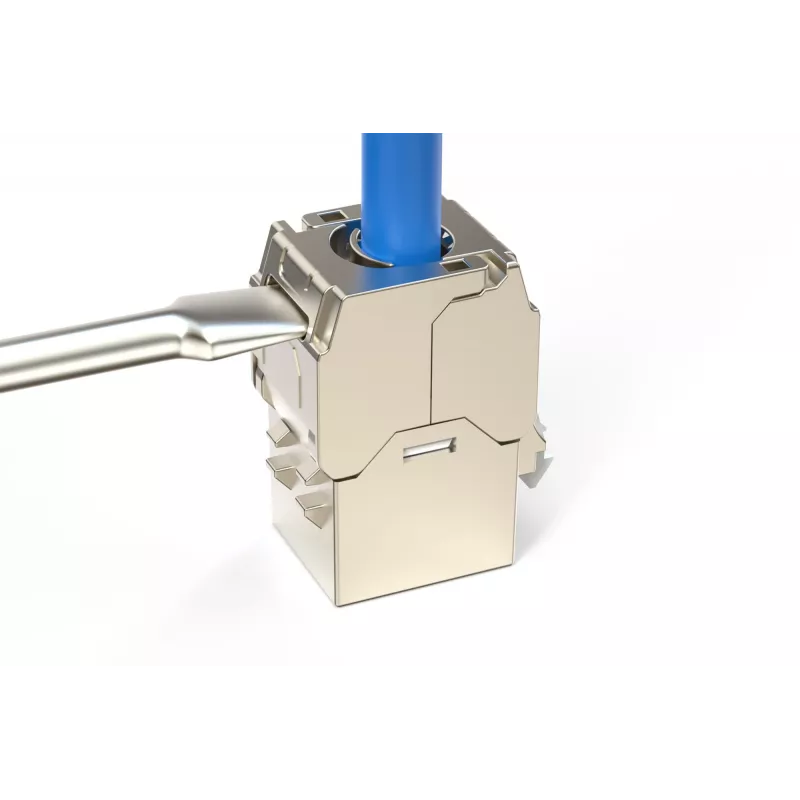 Digitus CAT 6A kompaktais keystone modulis, ekranēts, bezinstrumentu montāžas savienojums, 4 gab.