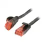 Plākšņu kabelis RJ45 - CAT6 250Mhz -10m melns - UTP(U/UTP) - PVC - plakans - Synergy 21 -
