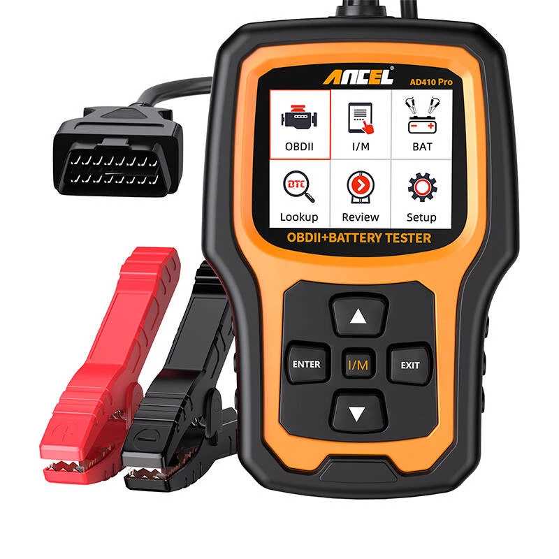 2in1 diagnostikas skeneris OBD2 un akumulatoru testeris Ancel AD410 PRO