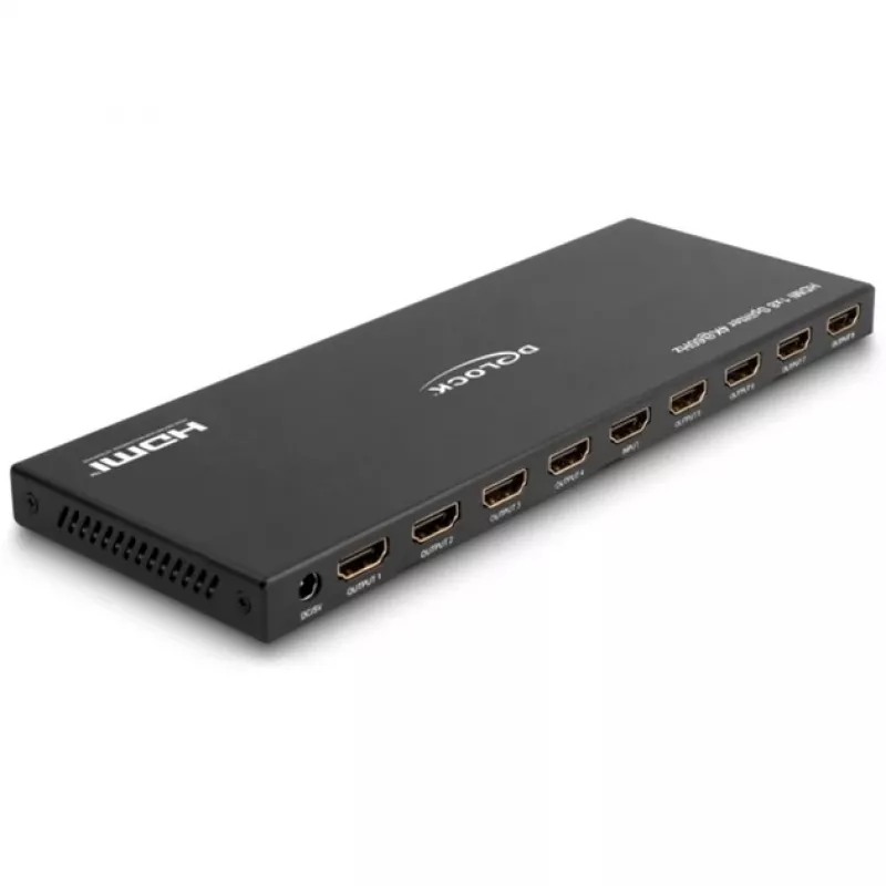 DeLOCK HDMI sadalītājs 1 x HDMI ieeja uz 8 x HDMI izeja 4K 60 Hz