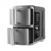 Ninja SL400EU friteze Double 9,5 L 2470 W Karstā gaisa friteze Melna, pelēka