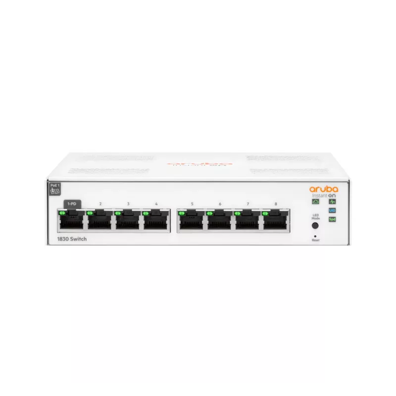 HPE Aruba Networking Aruba Instant On 1830 8G pārvaldāms L2 Gigabit Ethernet slēdzis