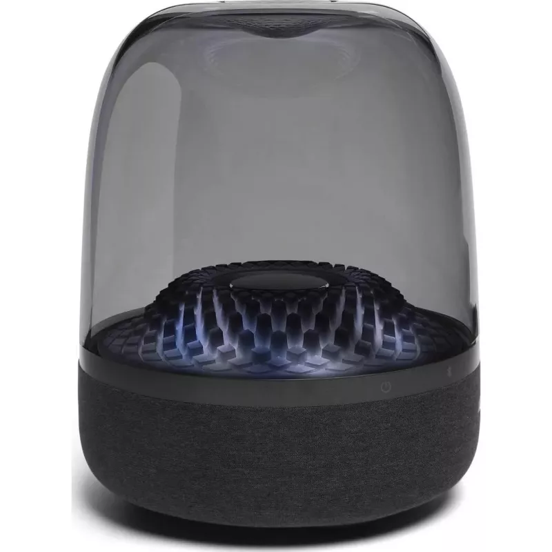 Portable wireless speaker Harman/Kardon Aura Studio 4 — 100 W, 3 drivers, 45–20000 Hz, Melns/Transparent