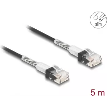 Tīkla kabelis DeLOCK RJ45 80392 Cat.6A 5m melns