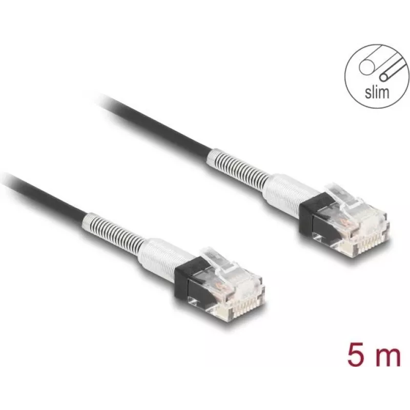 Tīkla kabelis DeLOCK RJ45 80392 Cat.6A 5m melns