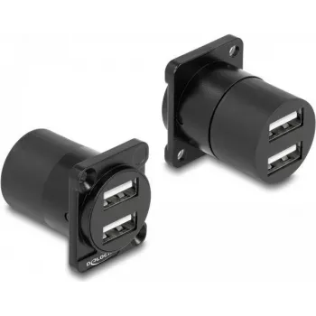 DeLOCK D-Type modulis USB 2.0 Type-A 2 x sieviešu uz 2 x sieviešu
