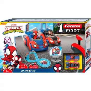 CARRERA Track Set 1First Spidey Go! slotu automašīnu trase 2,9 m garumā