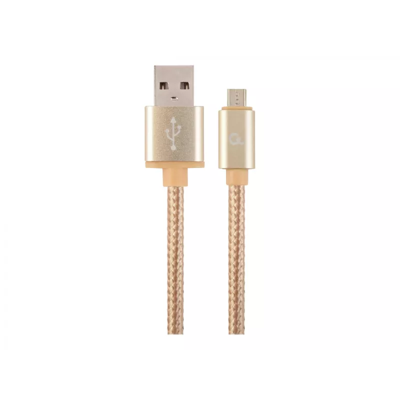 USB 2.0 kabelis GEMBIRD CCB-mUSB2B-AMBM-6 — USB A uz Micro-USB B, 1,8 m, zelts