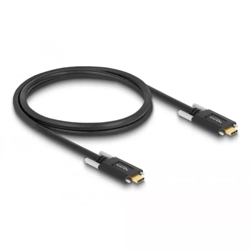 USB kabelis DeLOCK 83720 USB 3.2 Gen 2 1m USB C Melns