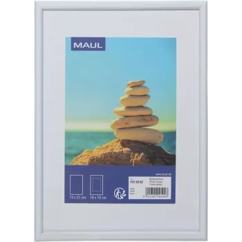 MAUL 1935002 - Einzelbilderrahmen - MDF-Platten - Kunststoff - Polycarbonat (PC) - Weiß - Tisch - 15 x 21 cm - Rechteckig (1935002)