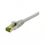 komutācijas kabelis RJ45, CAT6A 500Mhz, 0,25m, pelēka, S-STP(S/FTP), TPE/LSZH(Ultraflex), AWG26, with Cat.7 instaliacinis kabelis, Synergy 21 (S217601)