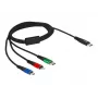 DeLOCK USB lādēšanas kabelis 3 vienā USB Type-C uz Lightning Micro USB 1 m