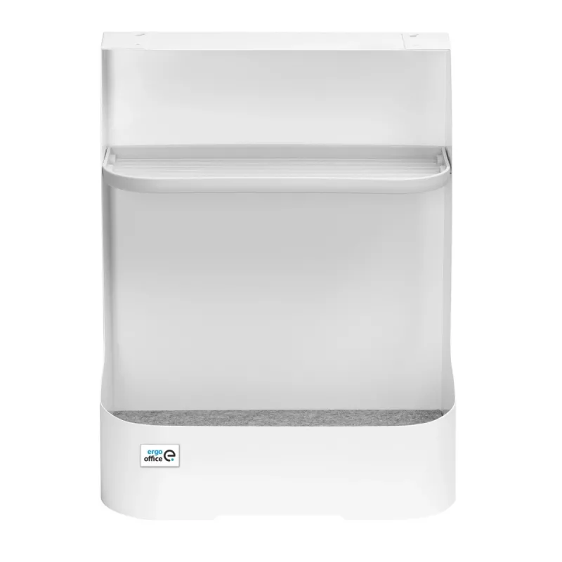 Ergo Office zem galda uzglabāšanas kaste / organizators ar piederumu plauktu, balta, maks. 5 kg, ER-442