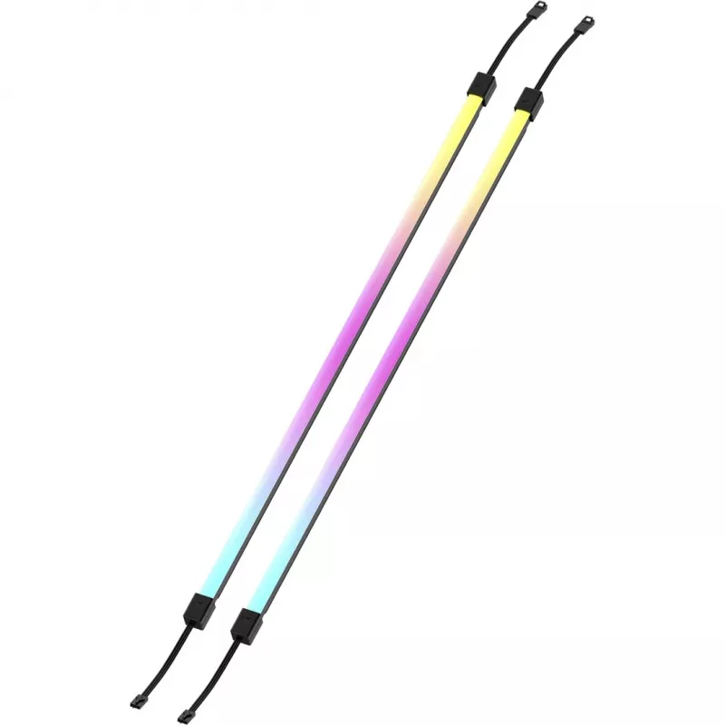 LED lente CORSAIR LS350 Aurora, daudzkrāsu apgaismojums, 350 mm garums, 10 mm platums, 2 gab. iepakojumā
