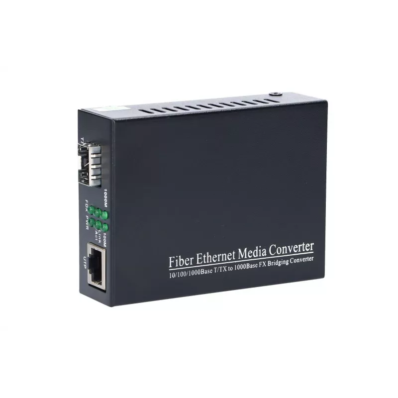 MikroTik Sedir multivides pārveidotājs 1x SFP 1x RJ45 1000Mb/s, maks. 1000 Mb/s, metāla korpuss, 100–240 V maiņstrāva