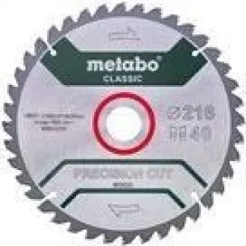 Riņķveida zāģa asmens Metabo 628652000 21,6 cm skaidu plātnēm, cietkokam, MDF, saplāksnim, skujkokam