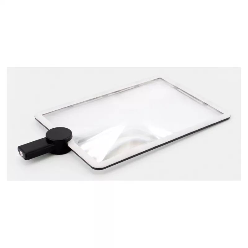 Rokas LED palielinātājs RealPower HL-1, 5× palielinājums, ar bateriju darbināms (5 V, 1 A)