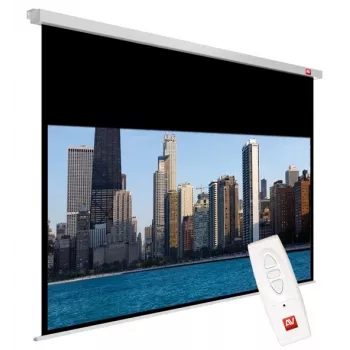AVTEK Electric Projection Screen Video Electric 270, 4:3, skatāmais 195×260 cm, griestu/sienas stiprinājums, 20 cm melns nolaižamais, 5 cm apmales