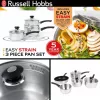 Trauku komplekts Russell Hobbs RH00542EU7 — 3 gab. nepiedegošās pannas, mazgājamas trauku mazgājamajā mašīnā