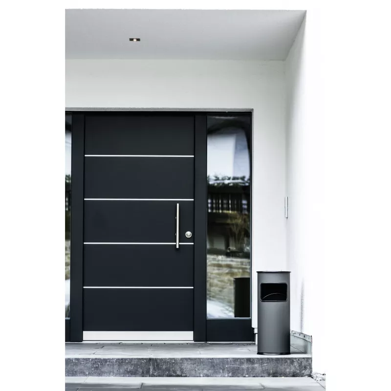 Miskaste Durable 333023 17 l apaļa metāla sudraba
