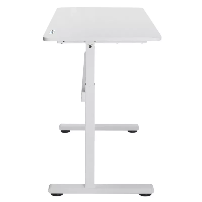 Manuāli regulējams galds Ergo Office, maks. 40 kg, maks. augstums 117 cm, ar virsmu darbam stāvus un sēdus, ER-401 W