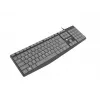 Vadu pilna izmēra tastatūra NATEC NKL-1507 USB QWERTY US International pelēka/melna, 105 taustiņi, cipartastatūra