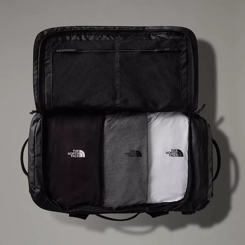 Ceļojumu soma The North Face Base Camp Voyager Duffel 62 - TNF Black/pelēks asfalts