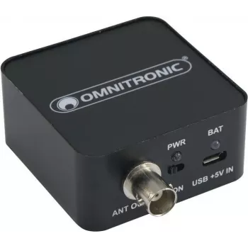 Antenas pastiprinātājs Omnitronic AAB-10 — aktīvs, ar baterijām darbināms antenas priekšpastiprinātājs