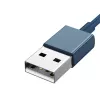 USB kabelis 3in1 Baseus Superior Series, USB uz micro USB / USB-C / Lightning, 3.5A, 1.5m (zils)