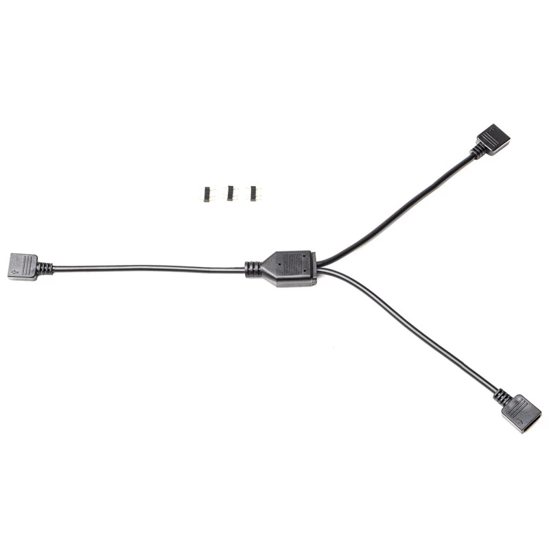 RGB sadalītāja kabelis EK Water Blocks Loop D-RGB 2-Way Melns 5V