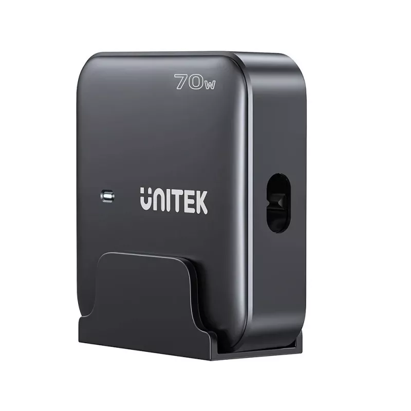 Mobilās ierīces lādētājs UNITEK P1228ABK01-EU universāls melns maiņstrāvas ātrā uzlāde