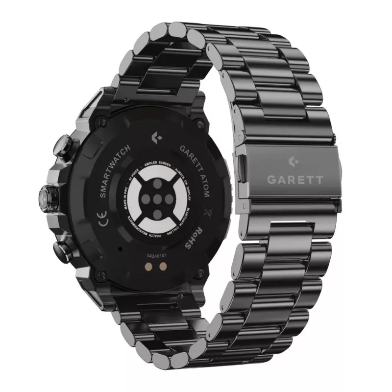 Smartwatch Garett Atom Melns Steel