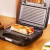 Cecotec Sendviču gatavotājs | Rock’nToast 4in1 | 1000 W | Plākšņu skaits 4 | Melns