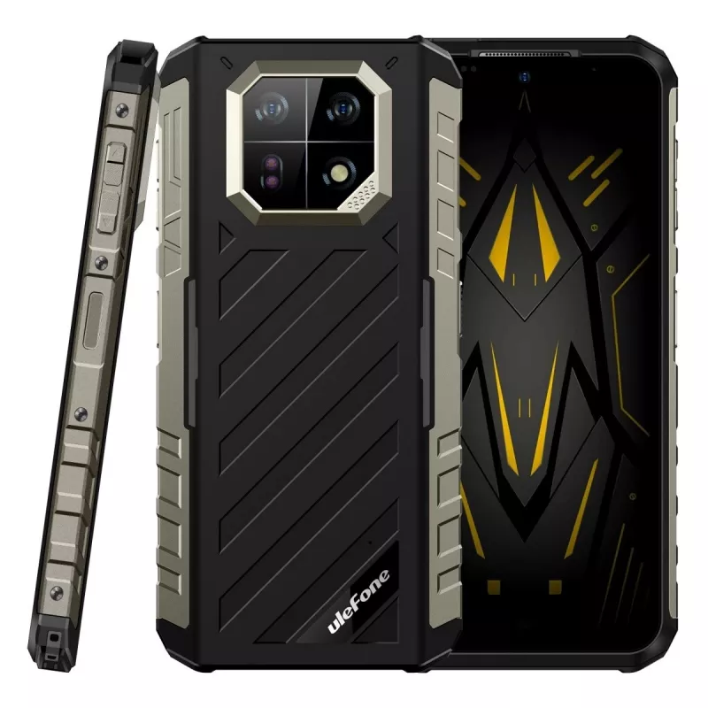 Viedtālrunis UleFone Armor 22 — MediaTek Helio G96, 8 GB RAM, 256 GB atmiņa, melns