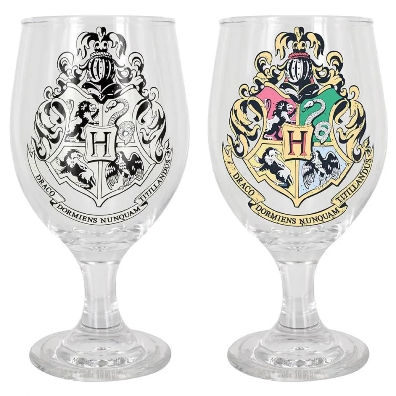 Paladone Hogwarts krāsu mainošā ūdens glāze