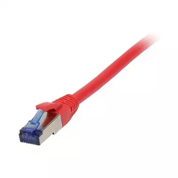 komutācijas kabelis RJ45 - CAT6A 500Mhz - 0.15m - sarkans - S-STP(S/FTP) - TPE/LSZH(Superflex) - AWG26 - Synergy