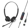 Austiņas Tellur Voice 420 vadu austiņas binaurālas melnas TLL411006