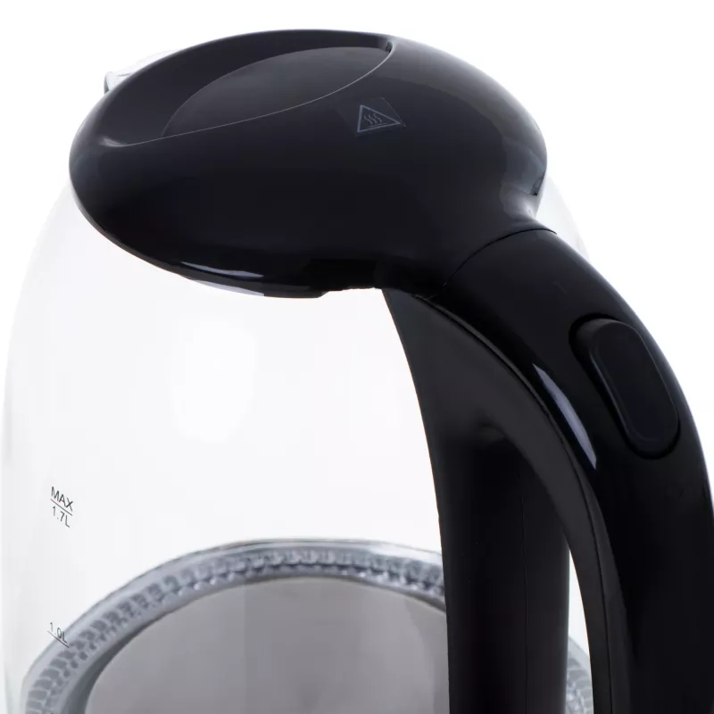 Mesko | Tējkanna | MS 1302b | Elektriskā | 2200 W | 1,7 L | Stikla | 360° grozāma pamatne | Melna