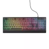 Trust GXT 792 QUADROX tastatūra Pele iekļauta Spēļu USB QWERTY ASV angļu Melna