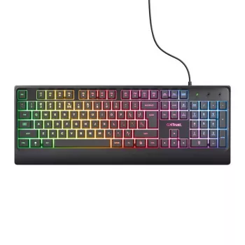Trust GXT 792 QUADROX tastatūra Pele iekļauta Spēļu USB QWERTY ASV angļu Melna