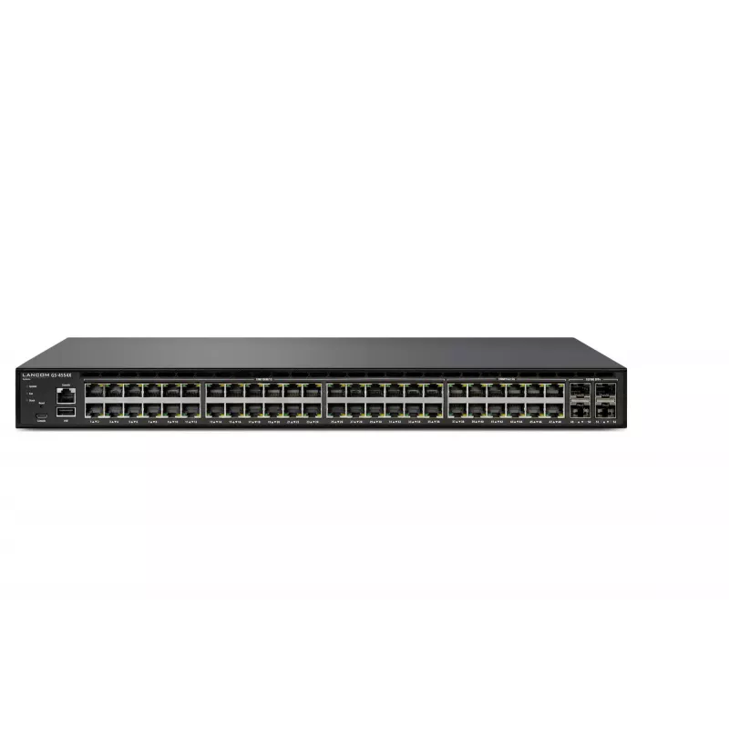 Lancom GS-4554X - Slēdzis - L3 - pārvaldīts - 36 x 10/100/1000 + 12 x 2.5GBase-T + 4 x 1 Gigabits / 10 Gigabits SFP+ + 2 x 10/40 Gigabits QSFP+ (Augšsaites / Steks)