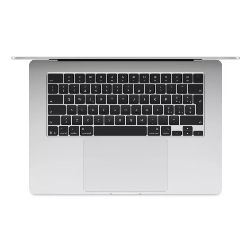 MacBook Air 15, sudraba, M4 (10-CPU/10-GPU), 16GB, 512GB, vācu, 35W Dual USB-C Port barošanas adapteris, MW1H3D/A