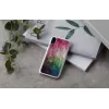 Viedtālruņa maciņš iKins iPhone XR – ūdens ziedu dizains, balts