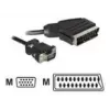Video kabeļa adapteris DeLOCK 65028 SCART (21-pin) uz VGA (D-Sub) 2 m