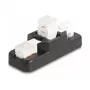 DeLOCK Keystone LSA komplekts RJ45 RJ11 Cat.6 melns klipšu turētājs