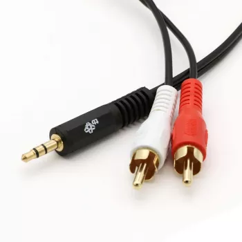 TB kabelis 3,5mm MiniJack -2x RCA M/M 1,5m (AKTBXAJ2RCA150B)
