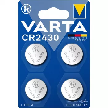 Pogas baterija Varta CR2430 3V 290mAh litija monētas elements