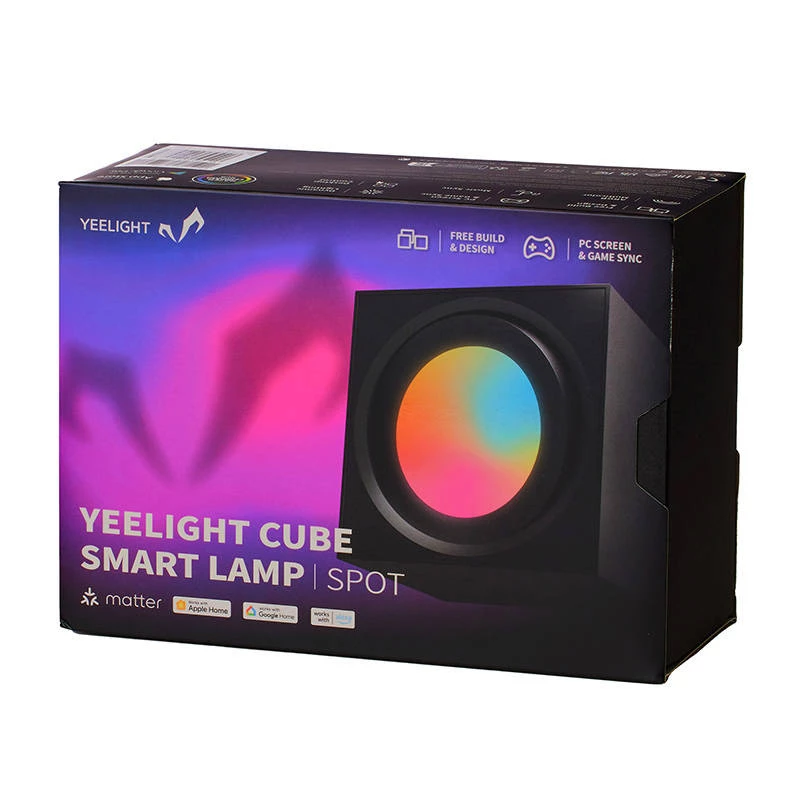 Spēļu gaismas panelis YEELIGHT SMART CUBE LIGHT SPOT bāze (YLFWD-0008) melna