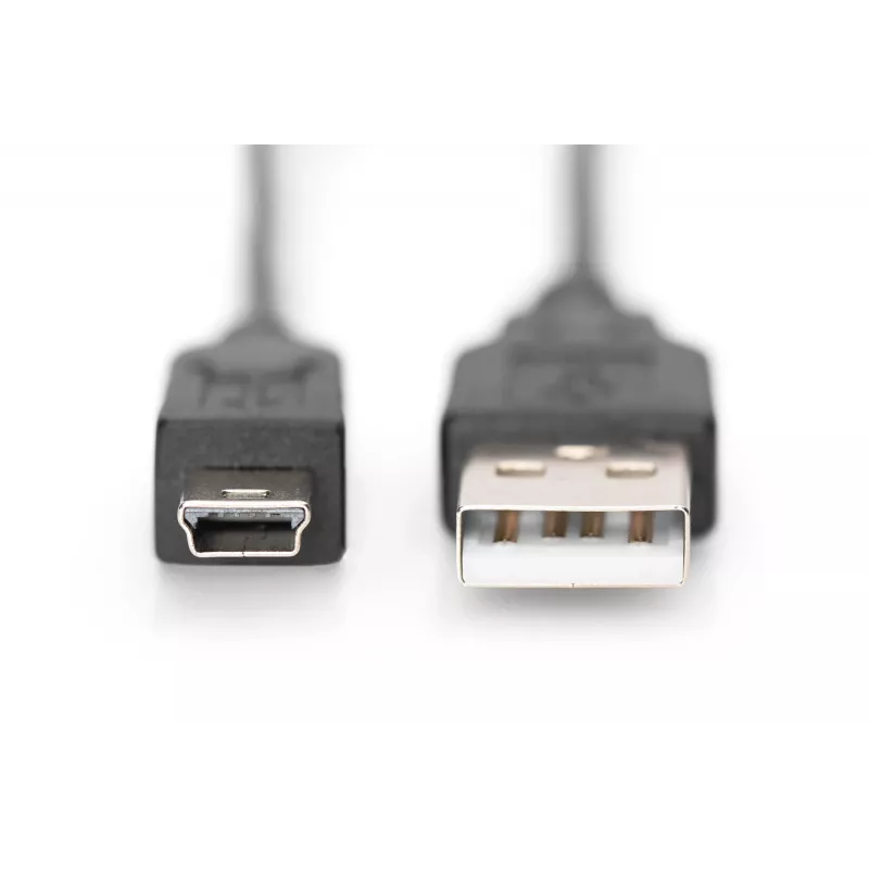Savienojuma kabelis USB A / miniUSB B M/M 1 m melns
