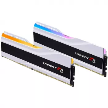 DIMM 48 GB DDR5-7200 (2x 24 GB) Dual-Kit, atmiņa balta, F5-7200J3646F24GX2-TZ5RW, Trident Z5 RGB, INTEL XMP